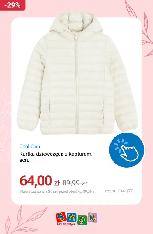 Smyk - gazetka promocyjna Kurtki wiosenne do -50% od wtorku 31.03  - strona 9
