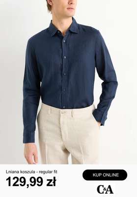 Lniana koszula - regular fit
