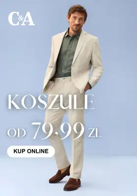 C&A - gazetka promocyjna Koszule męskie od 79,99 zł od wtorku 31.03 