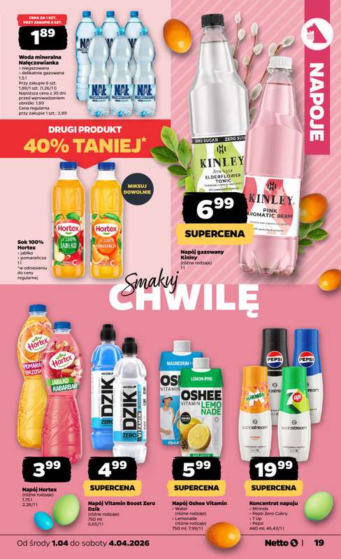 Netto - gazetka promocyjna Gazetka Spożywcza od środy 01.04 do soboty 04.04 - strona 19