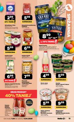Netto - gazetka promocyjna Gazetka Spożywcza od środy 01.04 do soboty 04.04 - strona 11