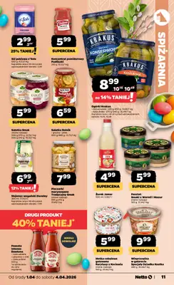 Netto - gazetka promocyjna Gazetka Spożywcza od środy 01.04 do soboty 04.04 - strona 11