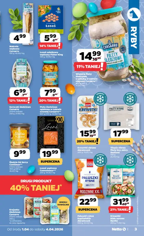 Netto - gazetka promocyjna Gazetka Spożywcza od środy 01.04 do soboty 04.04 - strona 3