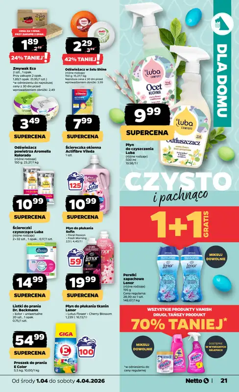 Netto - gazetka promocyjna Gazetka Spożywcza od środy 01.04 do soboty 04.04 - strona 21