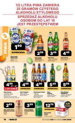 Netto - gazetka promocyjna Gazetka Spożywcza od środy 01.04 do soboty 04.04 - strona 18
