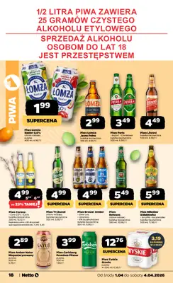 Netto - gazetka promocyjna Gazetka Spożywcza od środy 01.04 do soboty 04.04 - strona 18