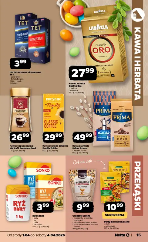Netto - gazetka promocyjna Gazetka Spożywcza od środy 01.04 do soboty 04.04 - strona 15