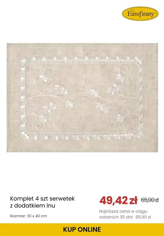 WIELKANOC - gazetka promocyjna Eurofirany | Obrusy wielkanocne od wtorku 31.03  - strona 9