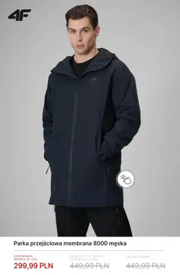 4F - gazetka promocyjna Kurtki przeciwdeszczowe od wtorku 31.03  - strona 3