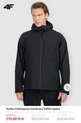 Kurtka trekkingowa membrana 10000 męska