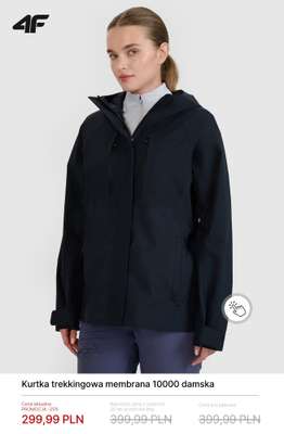 Kurtka trekkingowa membrana 10000 damska