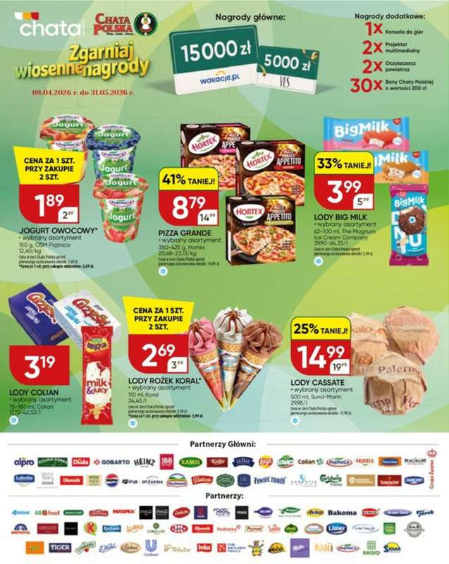 Chata Polska - gazetka promocyjna Zgarniaj wiosenne nagrody 9.04-31.05  do niedzieli 31.05 - strona 4