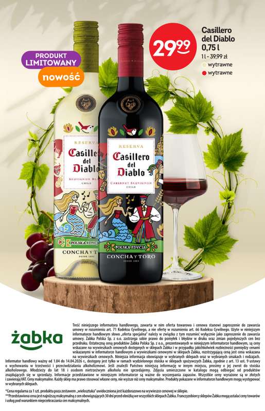 Żabka - gazetka promocyjna Katalog win od środy 01.04 do wtorku 14.04 - strona 20