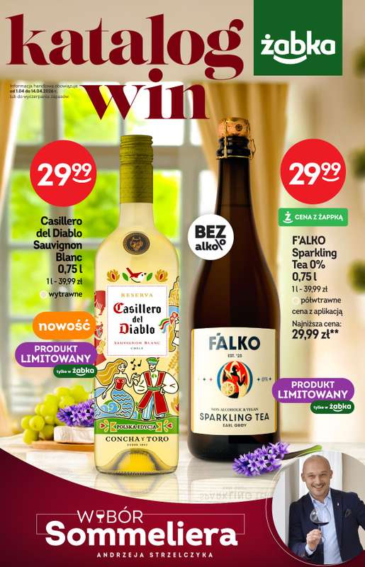 Żabka - gazetka promocyjna Katalog win od środy 01.04 do wtorku 14.04