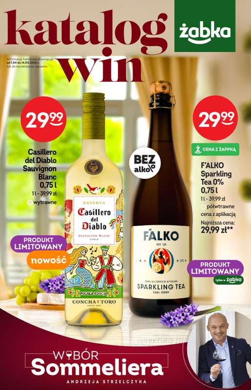 Żabka - gazetka promocyjna Katalog win od środy 01.04 do wtorku 14.04