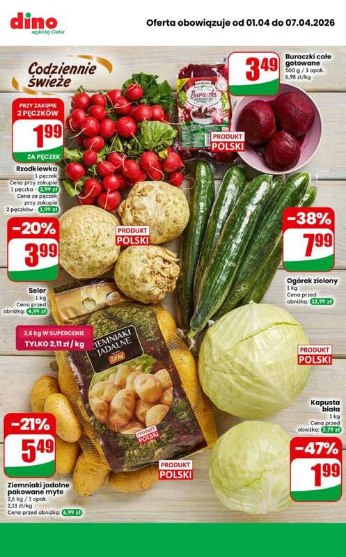 Dino - gazetka promocyjna Najlepsze promocje! od środy 01.04 do wtorku 07.04 - strona 6