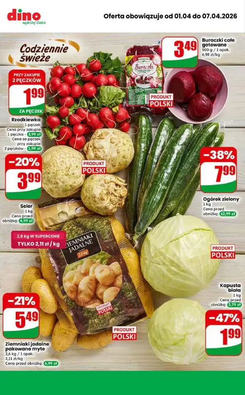 Dino - gazetka promocyjna Najlepsze promocje! od środy 01.04 do wtorku 07.04 - strona 6