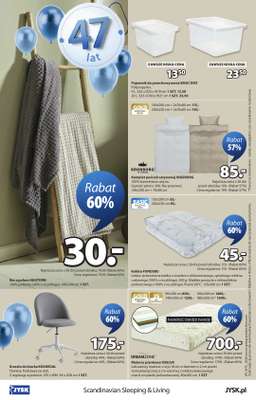 Jysk - gazetka promocyjna Świętujemy urodziny od środy 08.04 do niedzieli 26.04 - strona 16