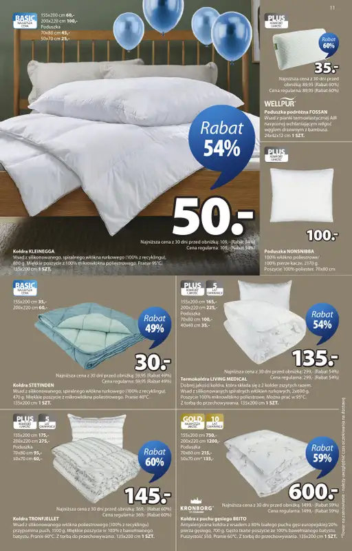 Jysk - gazetka promocyjna Świętujemy urodziny od środy 08.04 do niedzieli 26.04 - strona 11