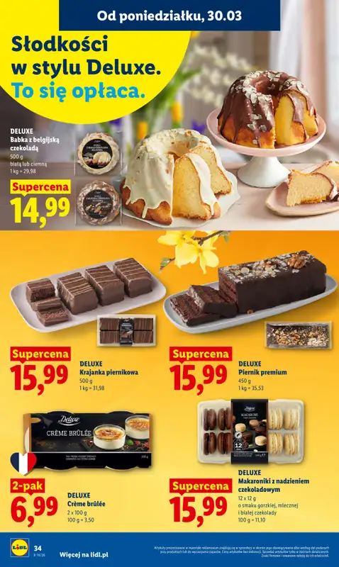 Lidl - gazetka promocyjna Oferta od poniedziałku od poniedziałku 30.03 do środy 01.04 - strona 34