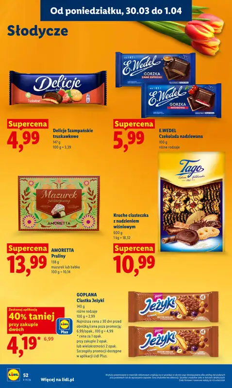 Lidl - gazetka promocyjna Oferta od poniedziałku od poniedziałku 30.03 do środy 01.04 - strona 54