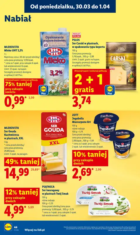 Lidl - gazetka promocyjna Oferta od poniedziałku od poniedziałku 30.03 do środy 01.04 - strona 46