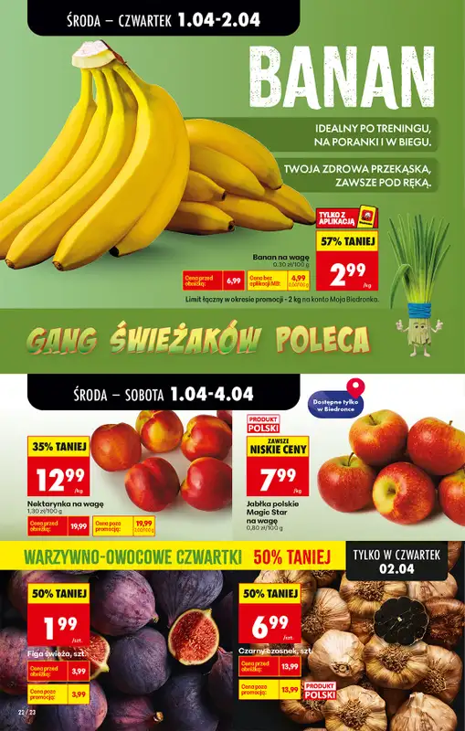 Biedronka - gazetka promocyjna Od środy, Z ladą tradycyjną od środy 01.04 do środy 08.04 - strona 22