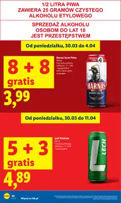 Lidl - gazetka promocyjna Oferta od czwartku od czwartku 02.04 do soboty 04.04 - strona 20
