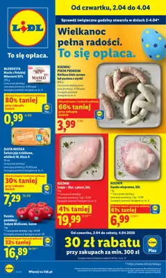 Lidl - gazetka promocyjna Oferta od czwartku od czwartku 02.04 do soboty 04.04