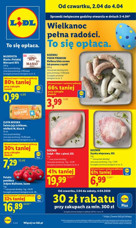 Lidl - gazetka promocyjna Oferta od czwartku od czwartku 02.04 do soboty 04.04