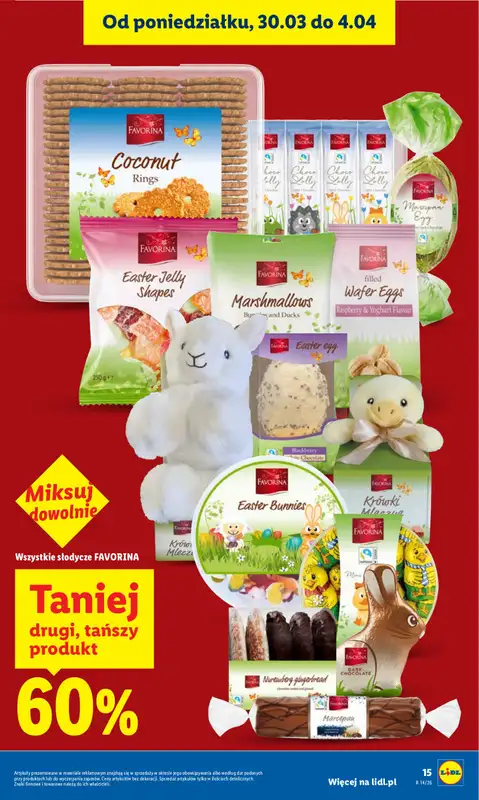 Lidl - gazetka promocyjna Oferta od czwartku od czwartku 02.04 do soboty 04.04 - strona 15