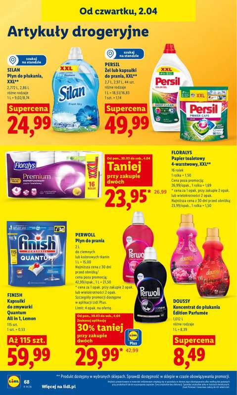 Lidl - gazetka promocyjna Oferta od czwartku od czwartku 02.04 do soboty 04.04 - strona 70