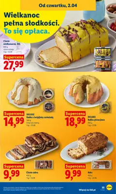 Lidl - gazetka promocyjna Oferta od czwartku od czwartku 02.04 do soboty 04.04 - strona 35