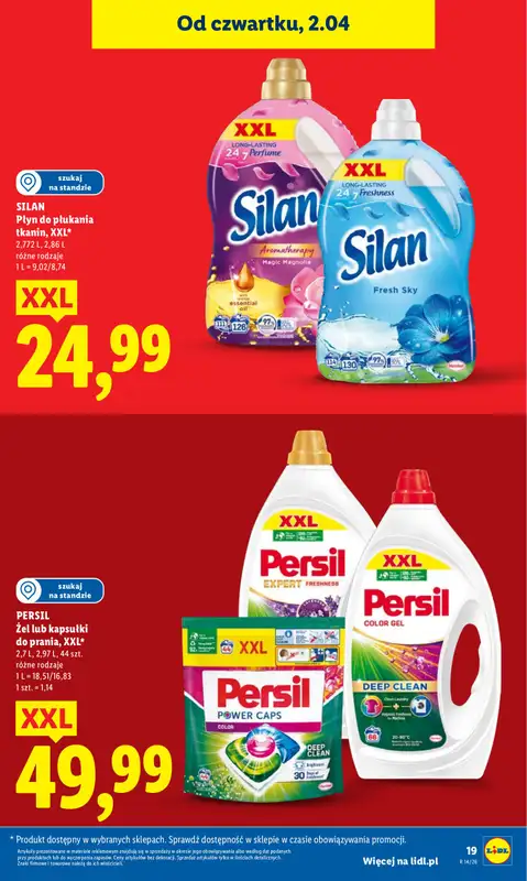 Lidl - gazetka promocyjna Oferta od czwartku od czwartku 02.04 do soboty 04.04 - strona 19