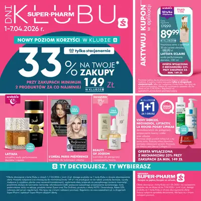 Super-Pharm - gazetka promocyjna Gazetka Dni Klubu od środy 01.04 do wtorku 07.04