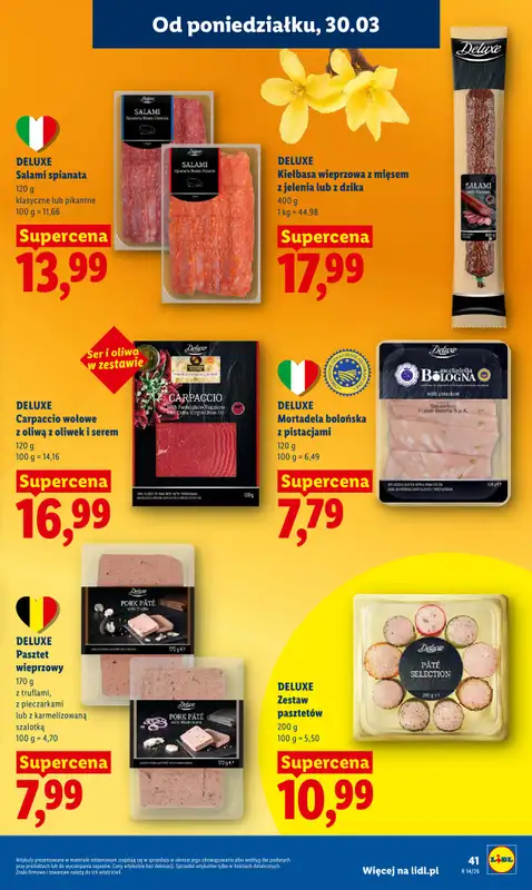 Lidl - gazetka promocyjna Oferta od poniedziałku od poniedziałku 30.03 do środy 01.04 - strona 41