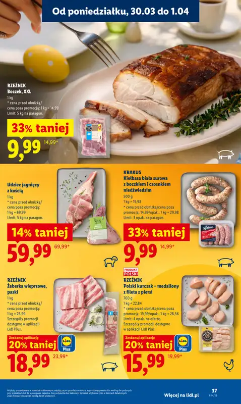 Lidl - gazetka promocyjna Oferta od poniedziałku od poniedziałku 30.03 do środy 01.04 - strona 37