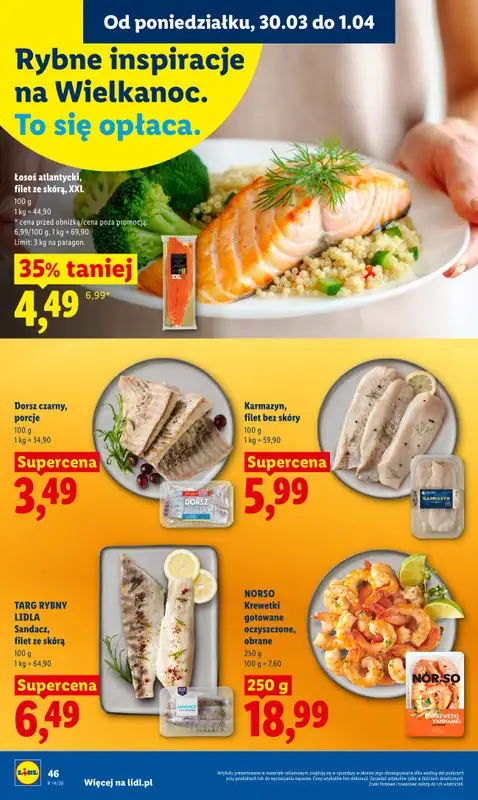 Lidl - gazetka promocyjna Oferta od poniedziałku od poniedziałku 30.03 do środy 01.04 - strona 48