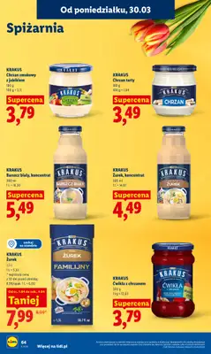 Lidl - gazetka promocyjna Oferta od poniedziałku od poniedziałku 30.03 do środy 01.04 - strona 66