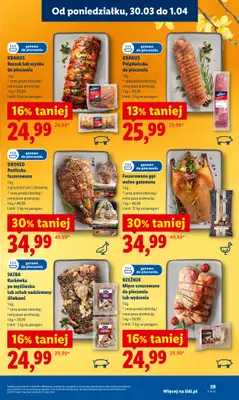 Lidl - gazetka promocyjna Oferta od poniedziałku od poniedziałku 30.03 do środy 01.04 - strona 39