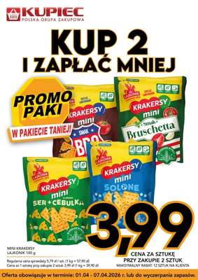 Kupiec - gazetka promocyjna Promopaki od środy 01.04 do wtorku 07.04 - strona 9