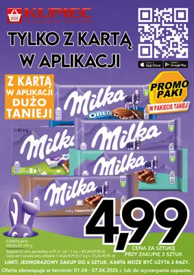 Kupiec - gazetka promocyjna Promopaki od środy 01.04 do wtorku 07.04
