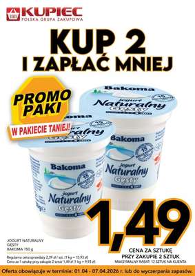 Kupiec - gazetka promocyjna Promopaki od środy 01.04 do wtorku 07.04 - strona 2