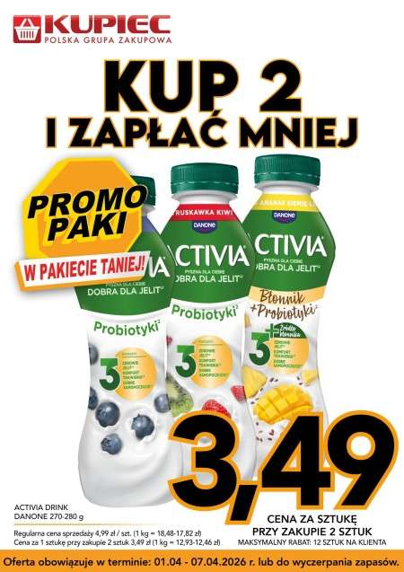 Kupiec - gazetka promocyjna Promopaki od środy 01.04 do wtorku 07.04 - strona 3