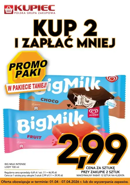 Kupiec - gazetka promocyjna Promopaki od środy 01.04 do wtorku 07.04 - strona 12
