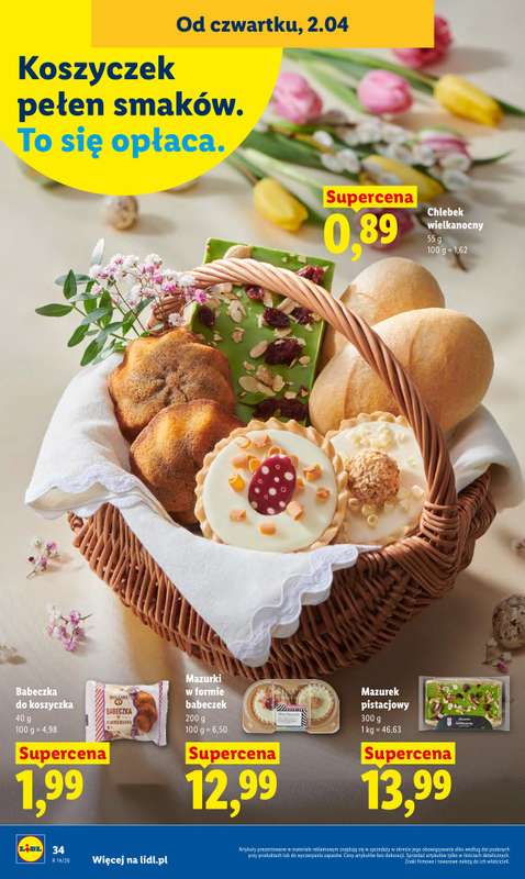 Lidl - gazetka promocyjna Oferta od czwartku od czwartku 02.04 do soboty 04.04 - strona 34