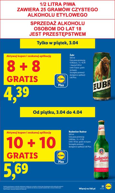 Lidl - gazetka promocyjna Oferta od czwartku od czwartku 02.04 do soboty 04.04 - strona 21