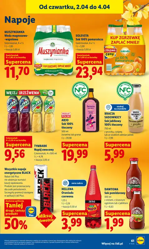 Lidl - gazetka promocyjna Oferta od czwartku od czwartku 02.04 do soboty 04.04 - strona 63