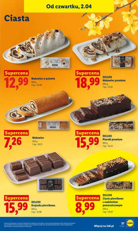 Lidl - gazetka promocyjna Oferta od czwartku od czwartku 02.04 do soboty 04.04 - strona 37