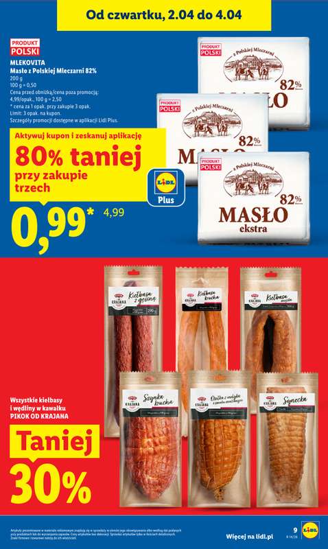 Lidl - gazetka promocyjna Oferta od czwartku od czwartku 02.04 do soboty 04.04 - strona 9